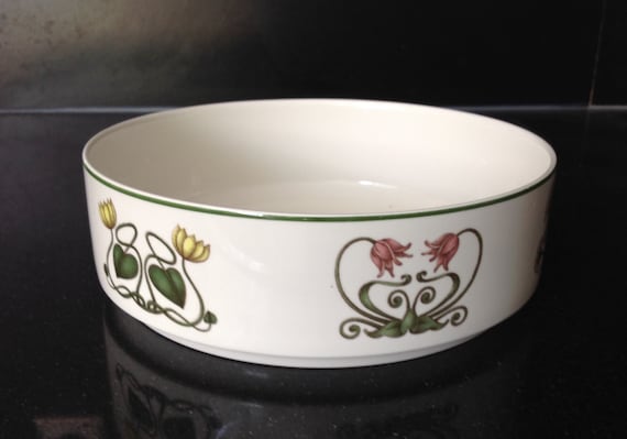 New and unused. Designed by G Brownidge London Villeroy and  Boch Atlantic round vegetable bowl 8 1/8 In