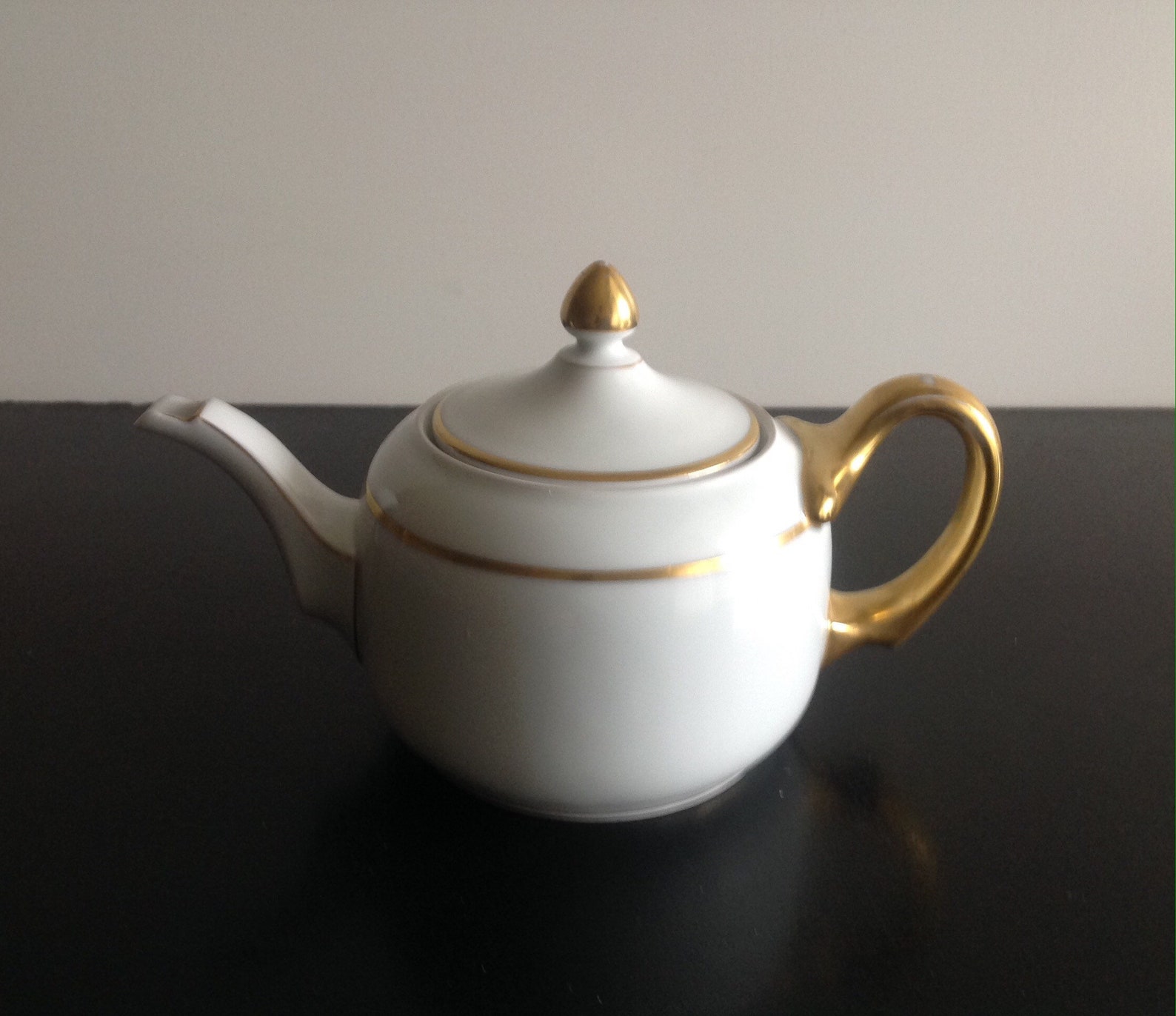 Rosenthal Bavaria Rare Teapot. White With Golden Rim. Etsy