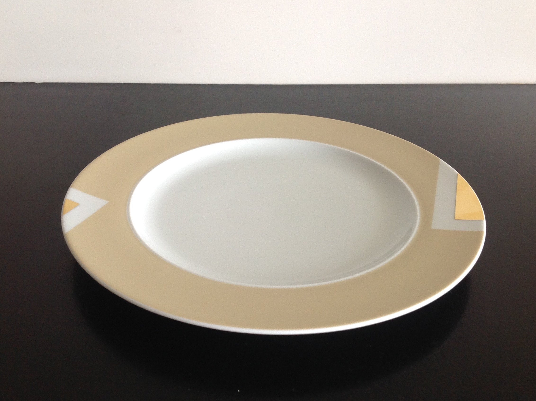 Rosenthal Bvlgari / Bulgari Geometrica Rare Salad Plate With Gold