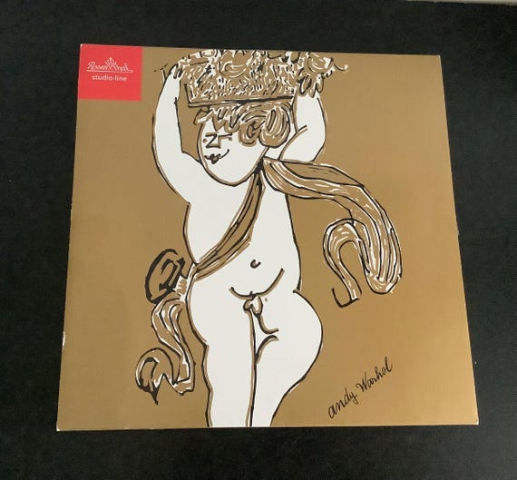 Andy Warhol Rosenthal Studio-Line bord van gouden engelen incl orginele doos. 34 cm