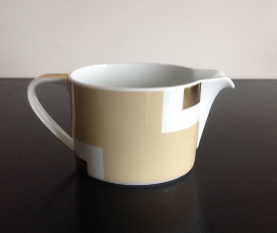 Rosenthal Bvlgari / Bulgari Geometrica Rare Salad Plate With Gold