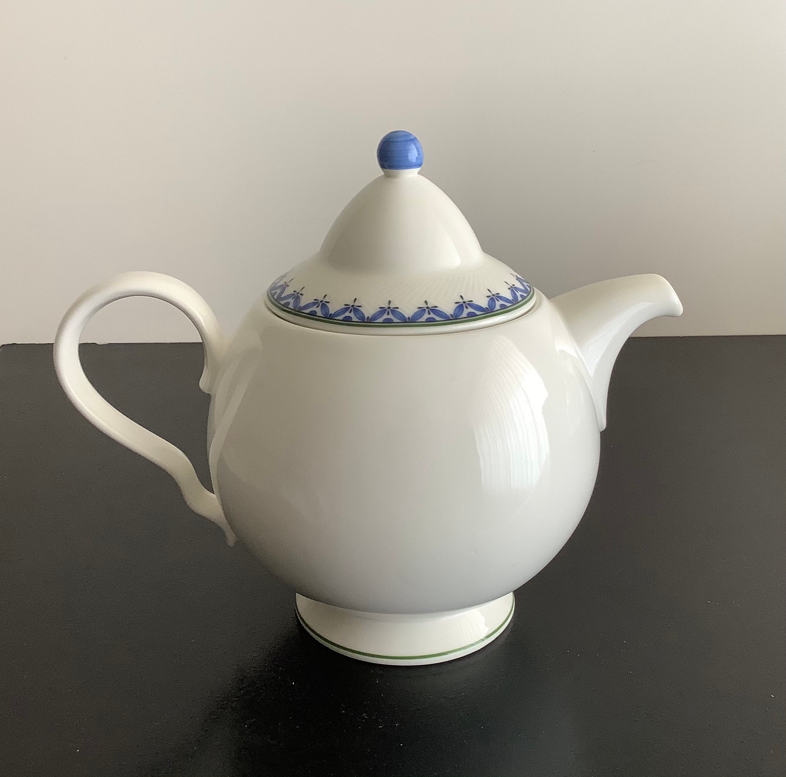 Villeroy and Boch Casa Look very rare tea pot. Blue Leaf Etsy