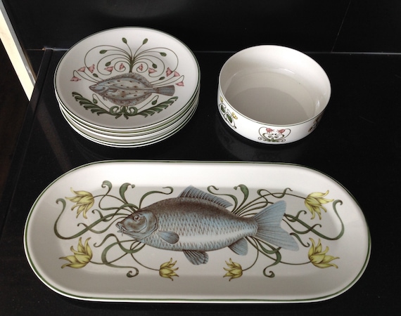 Villeroy & Boch Atlantic ビレロイ＆ボッホ 魚皿 大皿