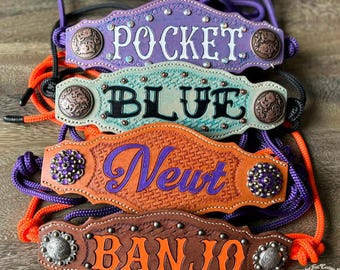 Custom Bronc Noseband with Yacht Rope Halter