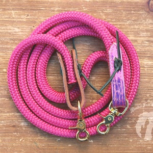 Overlay Water Ties, Perfect for Trail Riding - Split or Loop Yacht Rope Horse Reins - Custom Made to Order - By RF Tack