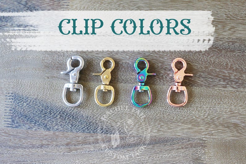 May include: Five different colored metal clips. The clips are silver, gold, iridescent, and copper.