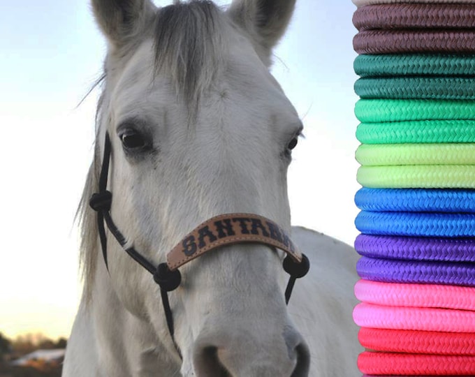 Skinny Bronc Poly Rope Halter - Etsy