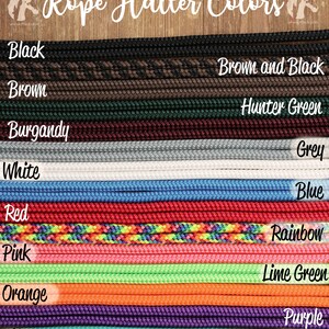 Custom Bronc Noseband with Premium Yacht Rope Halter image 4