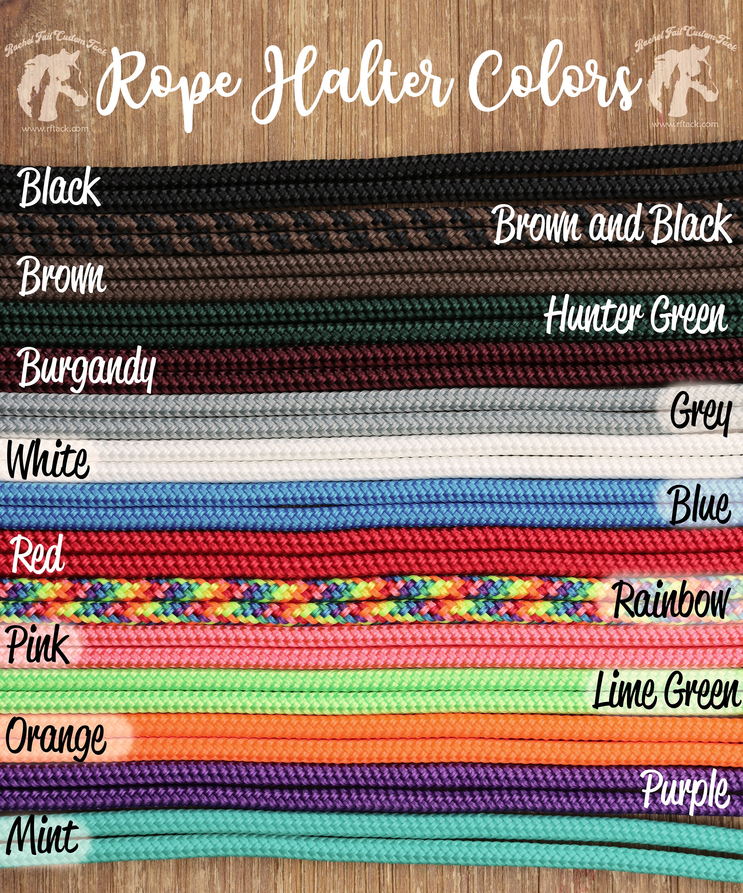 Custom Bronc Noseband with Premium Yacht Rope Halter