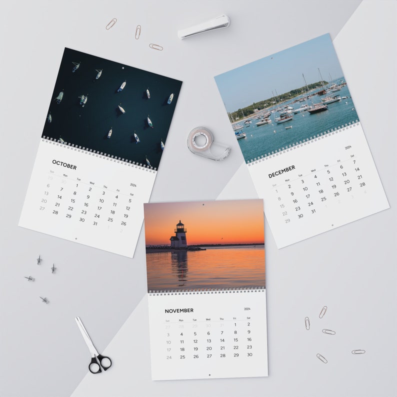 Martha's Vineyard and Nantucket Calendar 2024 Massachusetts Coastal