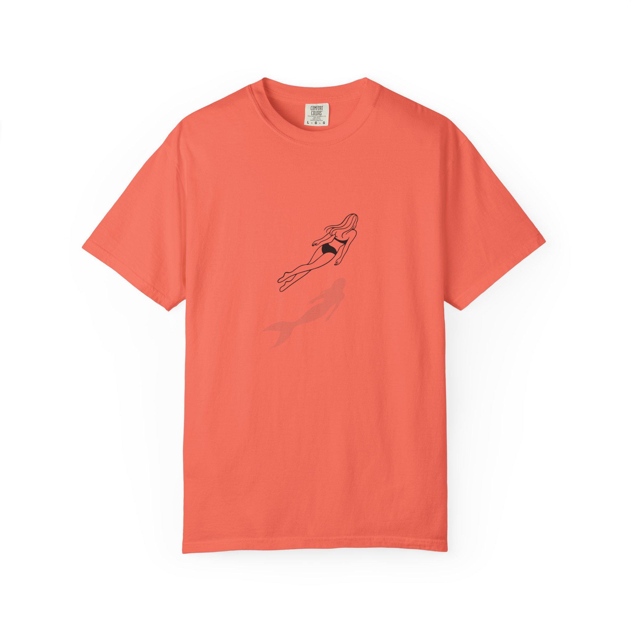 Mermaid Girl T-shirt Ocean Fantasy Graphic Tee Beach Sweatshirt Summer Love Illustration
