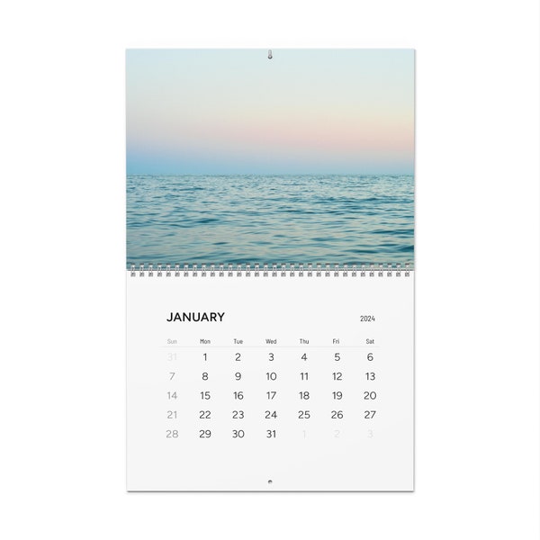 2024 Ocean Calendars Wall Etsy