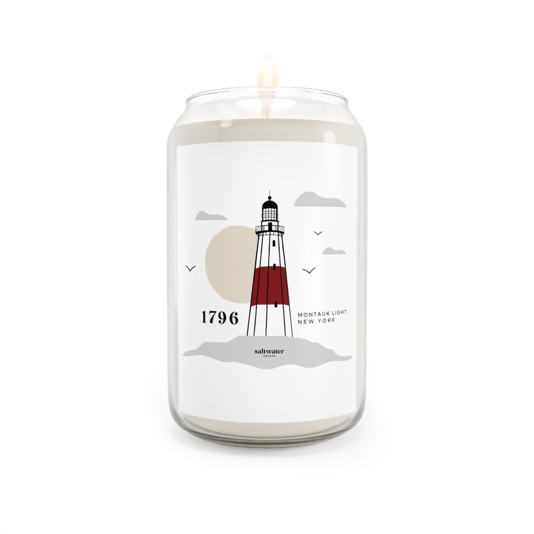 Montauk Lighthouse Scented Candle MTK Light New York Etsy