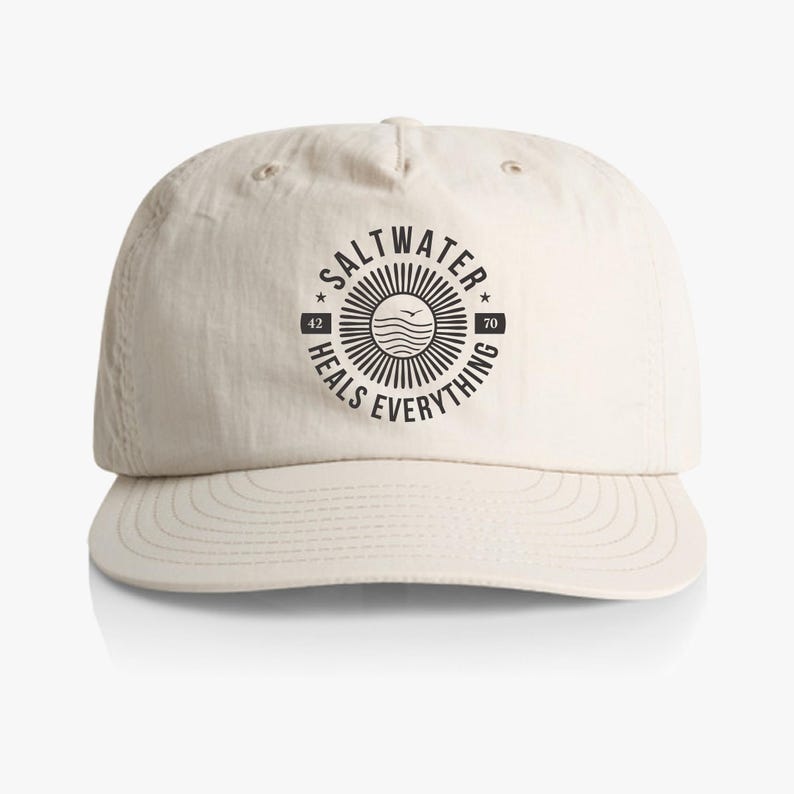 El agua salada lo cura todo. Gorra de surf. Sombrero de olas. Sombrero de playa. Regalo para surfistas. Gorra de surf. El agua salada lo cura todo. Gorra de surfista. Agua salada. imagen 5