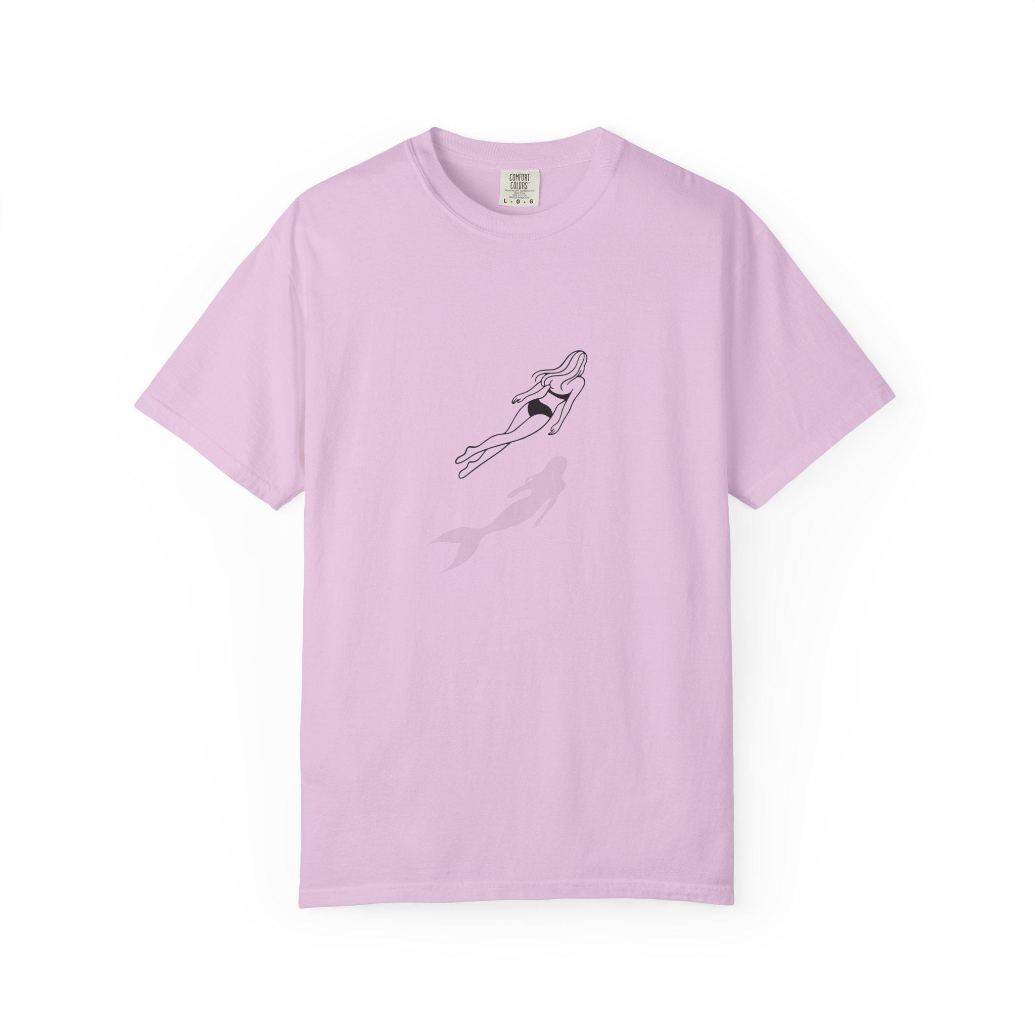 Mermaid Girl T-shirt Ocean Fantasy Graphic Tee Beach Sweatshirt Summer Love Illustration