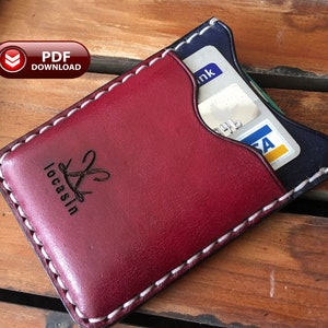 leather wallet pattern,pdf digital card case, wallet pattern,leather wallet patern,A4 pdf pattern