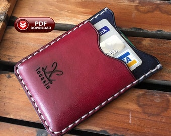 leather wallet pattern,pdf digital card case, wallet pattern,leather wallet patern,A4 pdf pattern
