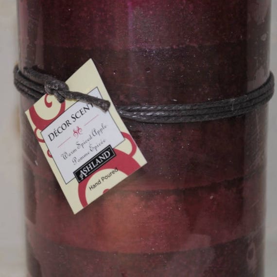 Burgundy Red Warm Apple Spice 6 Inch Tall X 4 Inch Diameter Etsy