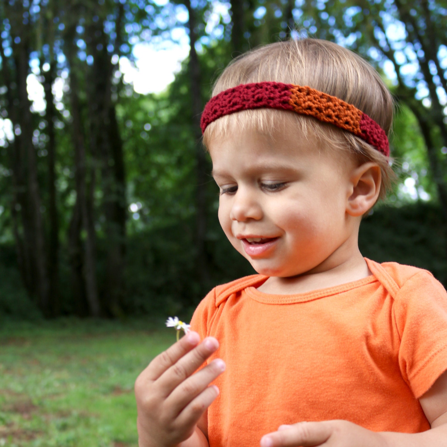 Bandeau garçon / Baby BoyBand / Toddler Boy Hairband par BoyBandz,  accessoire bébé garçon, bandeau au Crochet rouge et orange pour garçons  garçon cadeau -  France