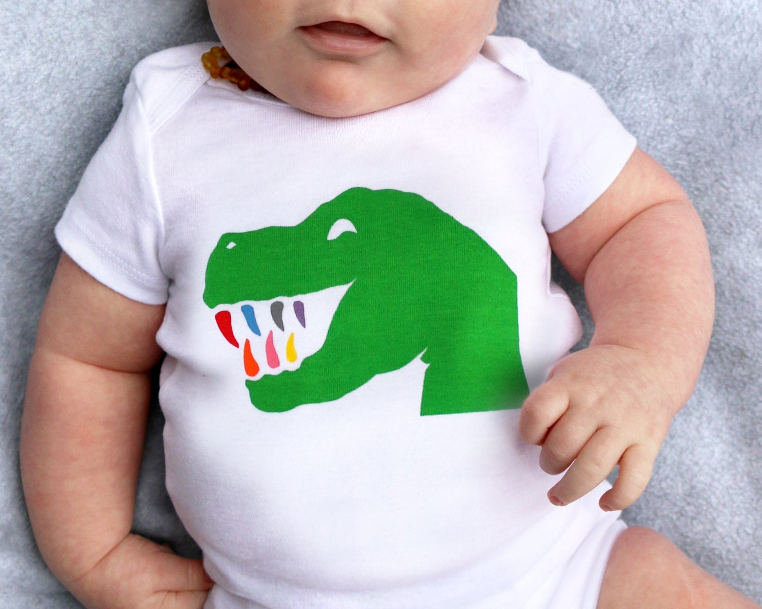 Dinosaur Baby One-piece Bodysuit Gender Neutral T-rex One-piece