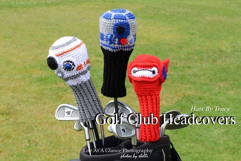 Yellow Man Golf Club Covers Head Covers Etsy