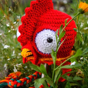 Crazy Chicken Hat, Inspired By Hei Hei Movies, PATTERN ONLY, Halloween Costume