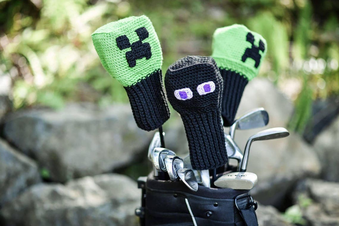 Minion Golf Club Covers Head Covers Minion Golfers Hei Hei Etsy