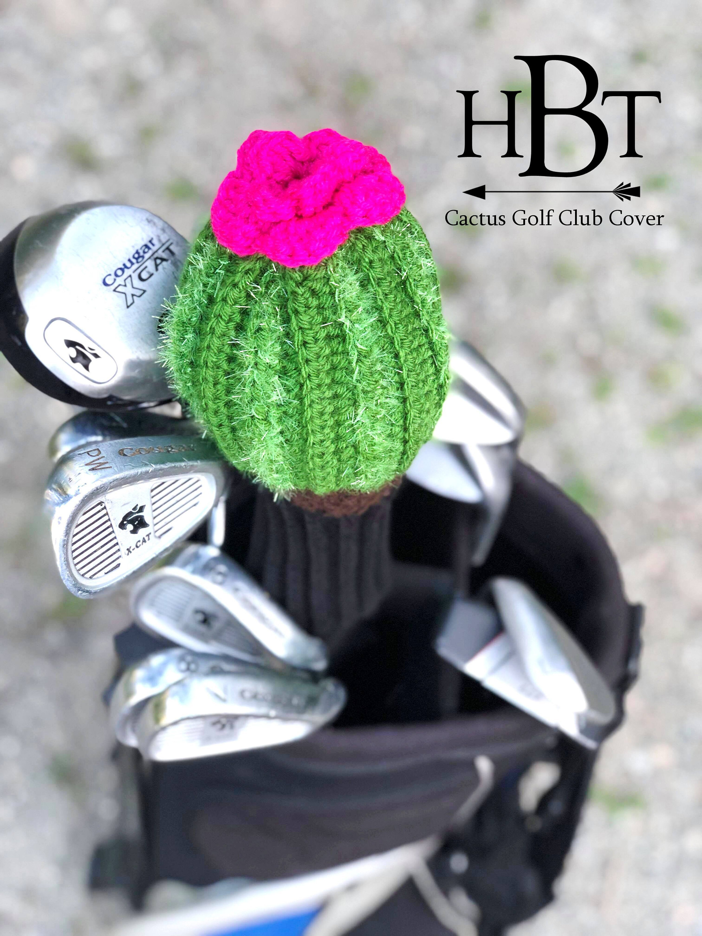 Cactus Golf Club Cover Character Club Covers Golf Covers Etsy UK