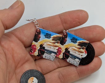 Custom Miniature album cover earrings