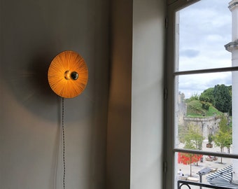 Nomadic wall lamp brass finish ring FIORE SAFRAN