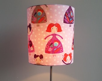 Children's lampshade Dancing dolls