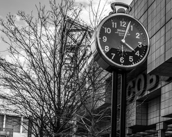 Shinola Clock at Cobo Hall in Detroit 12x18