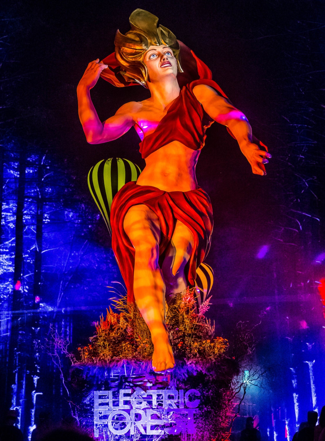 Electric Forest Music Boho Festival Statue Photo 8 X 10 Etsy