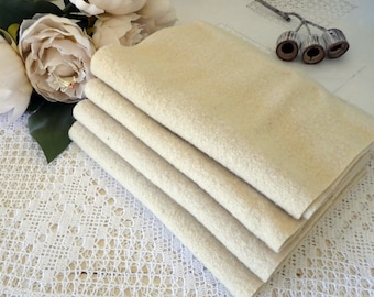 Woollen blanket pieces for needle cases, slow stitching etc - two pieces