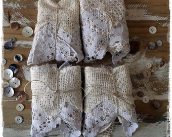 Antique crochet lace bundle for junk journals and slow stitching