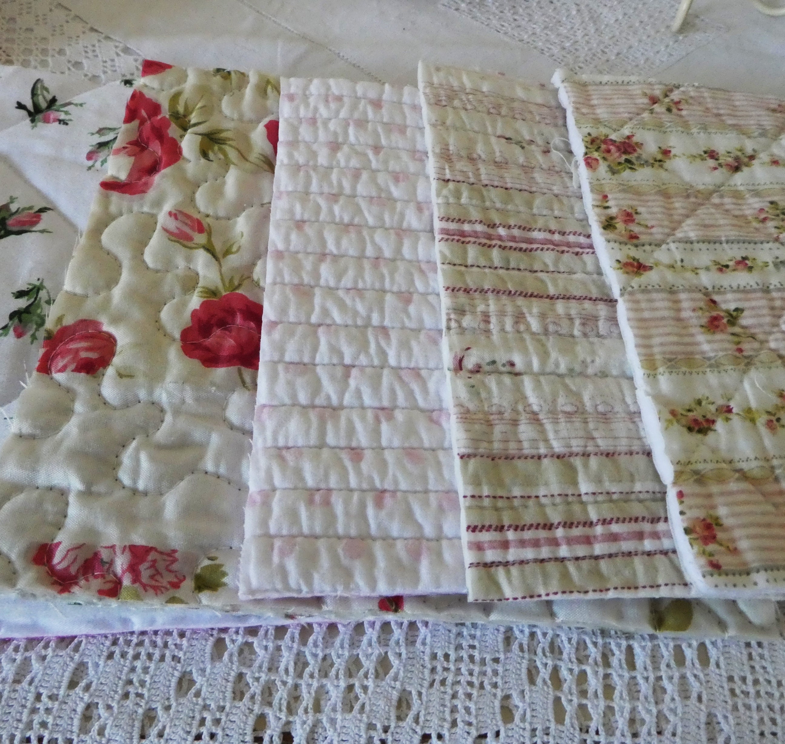Vintage Pink Quilt Pieces Bundle for Slow Stitching Crafts 6 Etsy