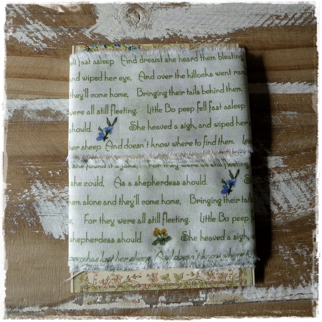 Little Bo Peep Handwritten Script Hand Frayed Cotton Ribbon - Etsy