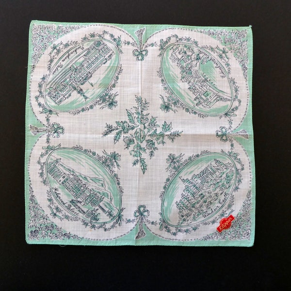 British royal homes souvenir cotton handkerchief