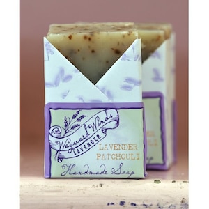 Oregon Locally Grown Small Batch Handcrafted Premium Grosso Lavender |  Patchouli Soap | Natural Nourishing Essential Oil