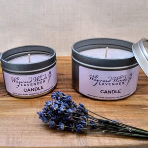 Lavender Essential Oil Candles | Oregon Grown Small Batch Handcrafted Premium Grosso Aromatherapy