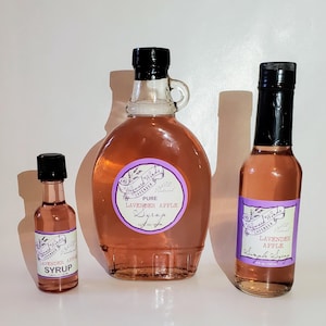 Lavender Apple Syrup, Seasonal Autumn Flavor | Gourmet Oregon Locally Grown Hand-Crafted Premium Natural Small Batch