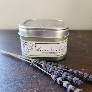 Oregon Locally Grown Hand-crafted Small Batch Premium Gourmet Culinary Lavender Ambrosia Black Loose Leaf Tea