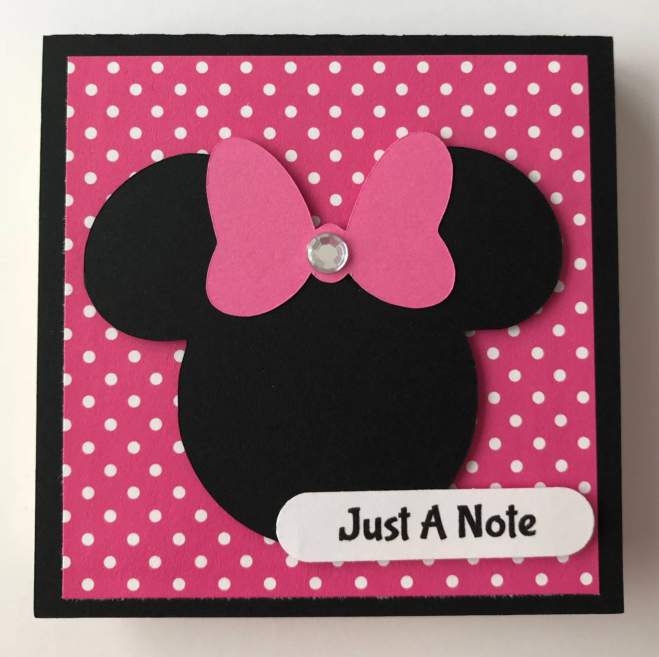 Handmade Minnie Mouse Post It Note Holder Notes | Etsy