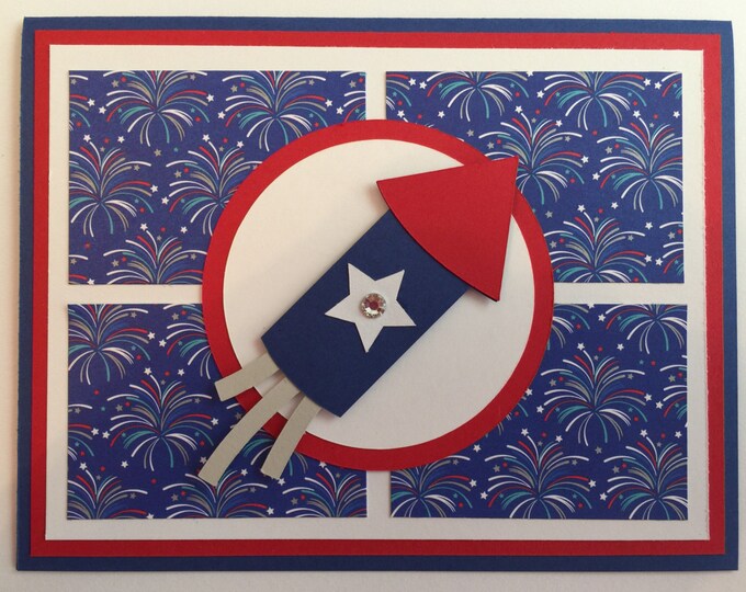 Handmade 4th of July Card Patriotic 4th of July - Etsy
