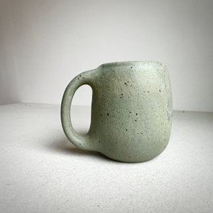 MADE TO ORDER Aged Green Mug 16oz, ceramic, pottery, handmade, coffeemug, coffee mug cup, handmademug, potterymug, sturdy big large mug