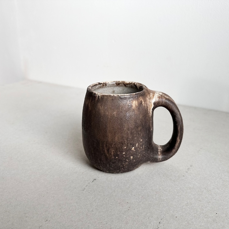 MADE TO ORDER Brown Rustic Mug 16oz, ceramic, pottery, handmade, coffeemug, coffee mug cup, handmademug, potterymug, sturdy big large mugs image 5