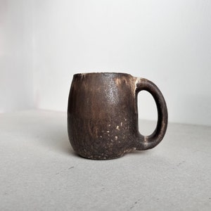 MADE TO ORDER Brown Rustic Mug 16oz, ceramic, pottery, handmade, coffeemug, coffee mug cup, handmademug, potterymug, sturdy big large mugs image 1