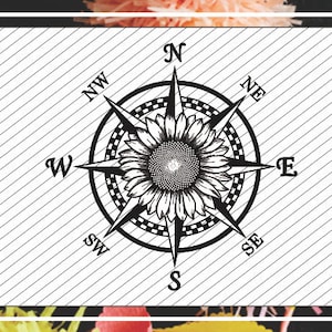 Sunflower Clipart Iron on Transfer file Sunflower Design for DIY projects Cricut Sunflower Drawing Laser Cutting and Engraving file