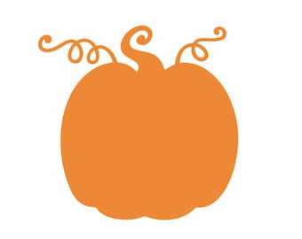 Pumpkin Silhouette Clipart - svg -dxf -cdr -eps -png - pdf, Pumpkin SVG file, Pumpkin PNG file, Pumpkin dxf file,Pumpkin Decor,fall svg file