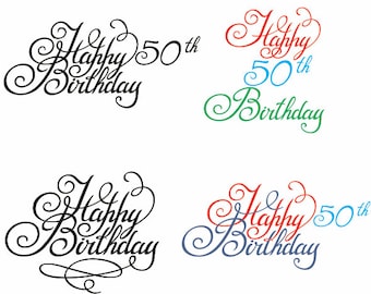 Download 50th birthday svg | Etsy